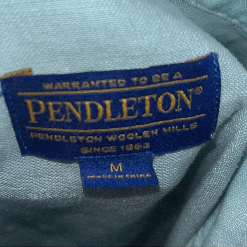Pendleton Light Blue Casual Button Down Shirt - image 2